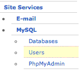 Create MySQL User